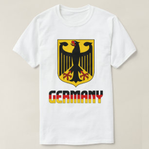Camiseta Bandera de Alemania y Patriótico Del Escudo De Arm