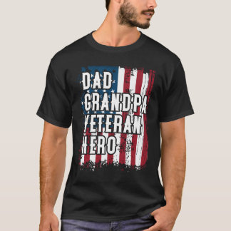 Camiseta Bandera de Amercian del héroe del veterano del