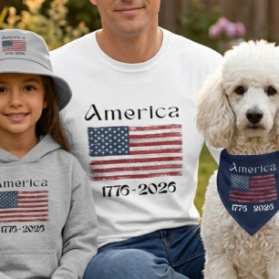 Camiseta Bandera de América 1776 a 2026 EE. UU. 250 Anivers