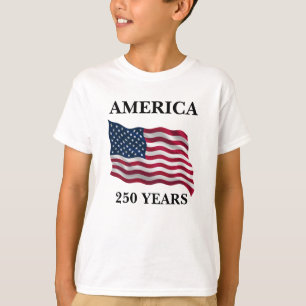 Camiseta Bandera de América 250 Años Niños