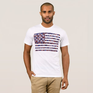 Camiseta Bandera de América Bandera Americana de Estrellas 