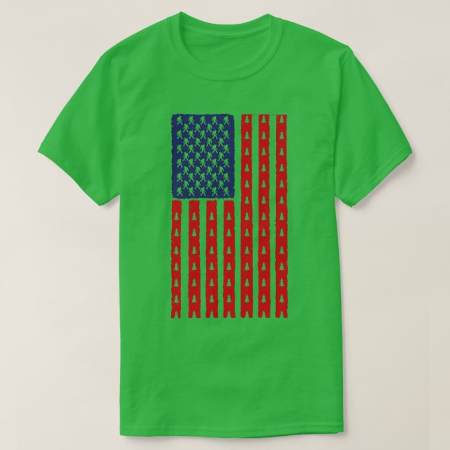 Camiseta Bandera de América de época (Diseño del anverso)