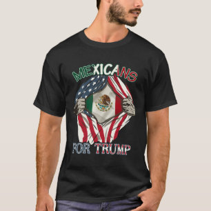 Camiseta Bandera De Amistad Con México Para Trump 2024