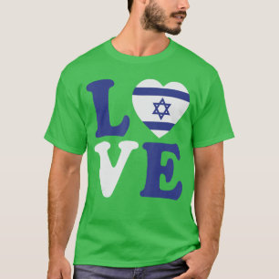Camiseta Bandera de amor de Israel me mantengo firme con la