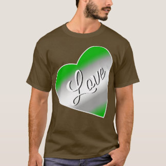 Camiseta Bandera de amor Greyromántica