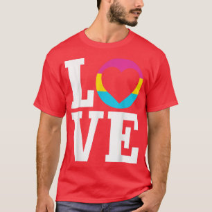 Camiseta Bandera de AMOR panseual Mes del Orgullo Gay LGBTQ