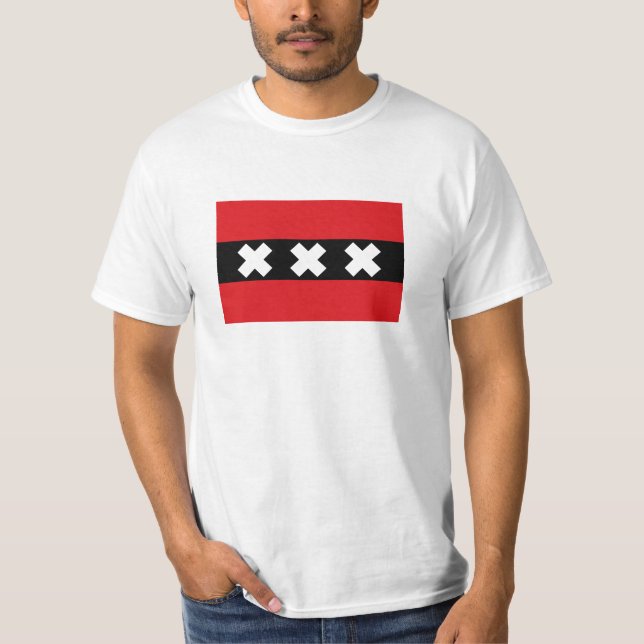 Camiseta Bandera de Amsterdam (Anverso)