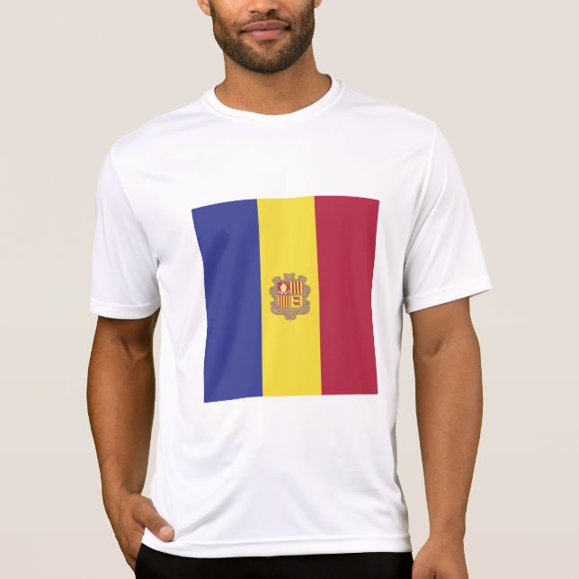 Camiseta Bandera de Andorra (Anverso)