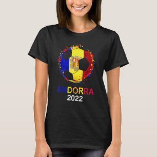 Camiseta Bandera de Andorra 2022 Equipo de fútbol andorrano