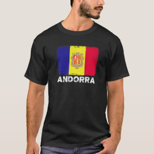Camiseta Bandera de Andorra apoya a los andorranos Hombres
