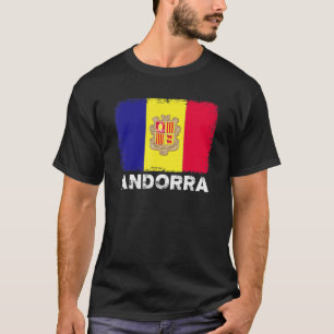 Camiseta Bandera de Andorra apoya a los andorranos Hombres
