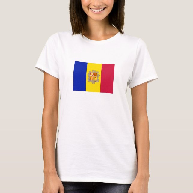 Camiseta Bandera de Andorra Patriótica (Anverso)