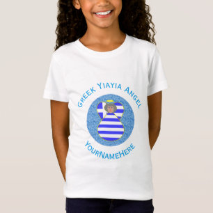 Camiseta Bandera de Ángel Yiayia Griega Personalizada