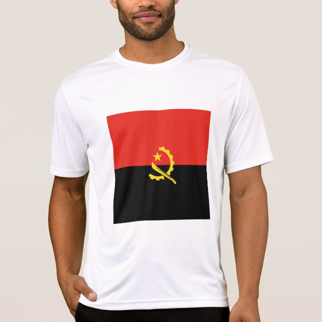 Camiseta Bandera de Angola (Anverso)