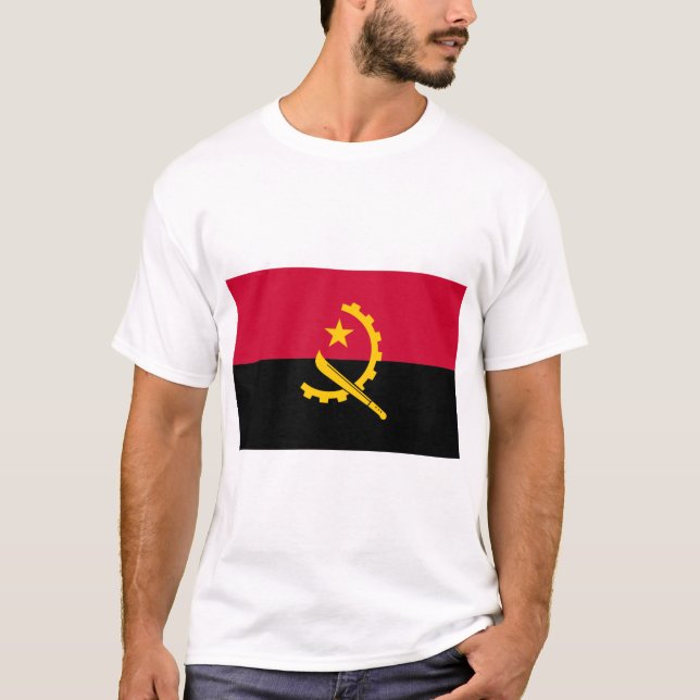 Camiseta Bandera de Angola (Anverso)