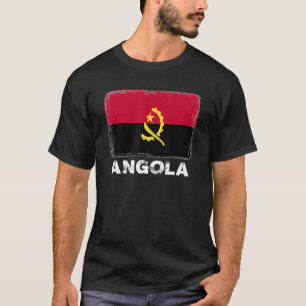 Camiseta Bandera de Angola apoya a hombres angoleños