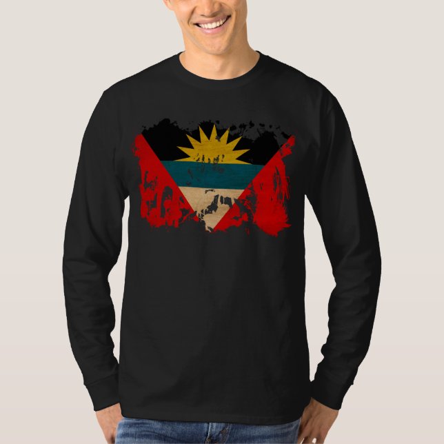 Camiseta Bandera de Antigua y de Barbuda (Anverso)