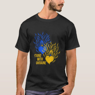 Camiseta Bandera de apoyo de Ucrania color amarillo azul ci
