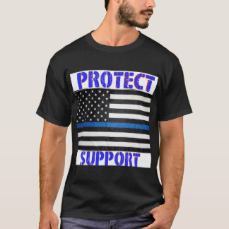 Camiseta Bandera de apoyo policial