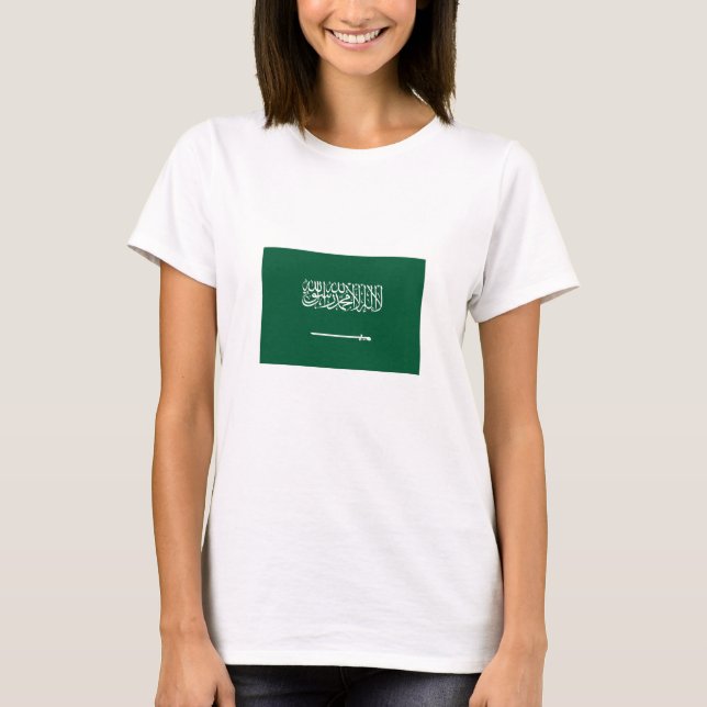Camiseta Bandera de Arabia Saudita (Anverso)
