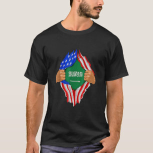 Camiseta Bandera de Arabia Saudita en mi interior