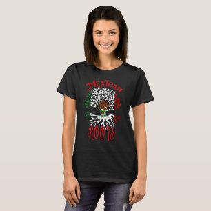 Camiseta Bandera de árbol de raíces mexicanas en México