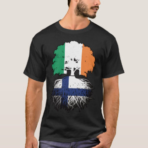 Camiseta Bandera de árboles finlandesa irlandesa de Finland