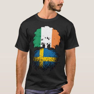 Camiseta Bandera de árboles sueca de Irlanda irlandesa