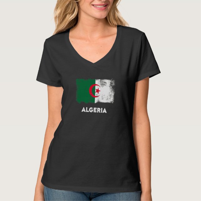 Camiseta Bandera de Argelia   (Anverso)
