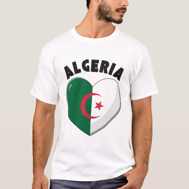 Camiseta bandera de Argelia (Anverso)