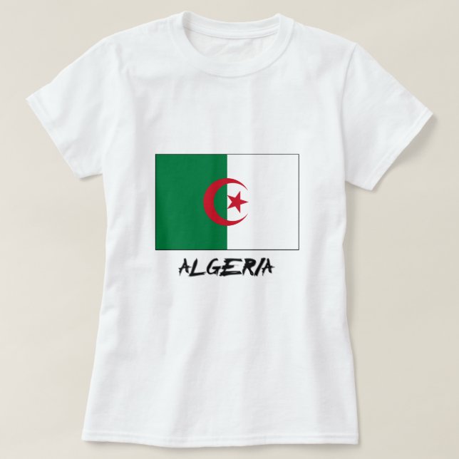 Camiseta Bandera de Argelia (Diseño del anverso)