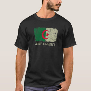 Camiseta Bandera de Argelia coordina a hombres mujeres heri