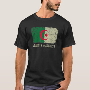 Camiseta Bandera de Argelia coordina a hombres mujeres heri