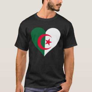 Camiseta Bandera de Argelia Corazón Argelia Amar a Argelia