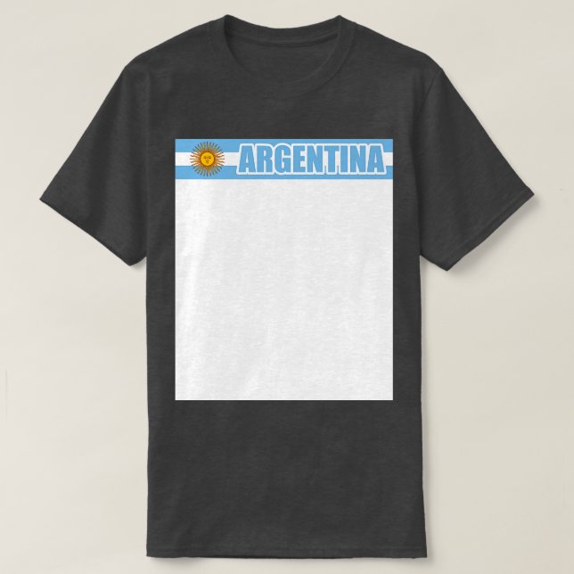 Camiseta Bandera de Argentina (Diseño del anverso)