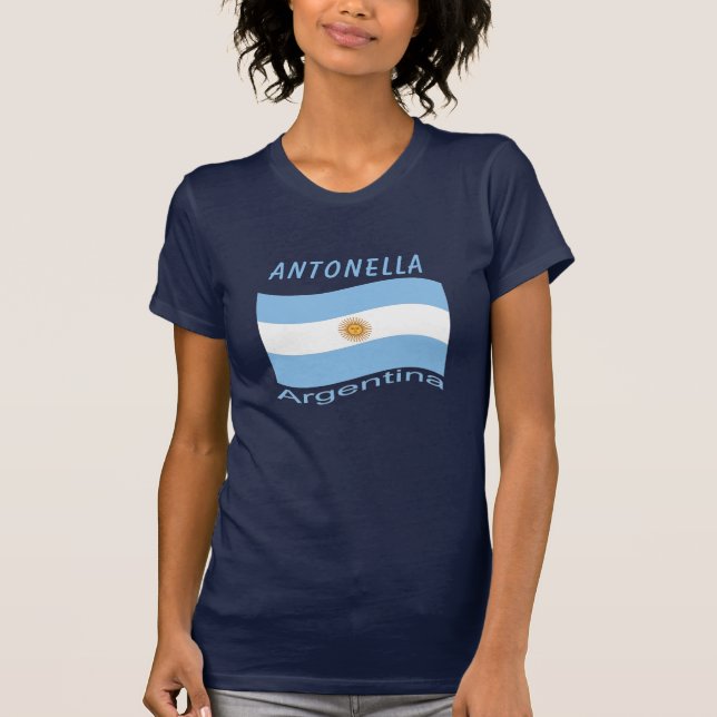 Camiseta Bandera de Argentina (Anverso)