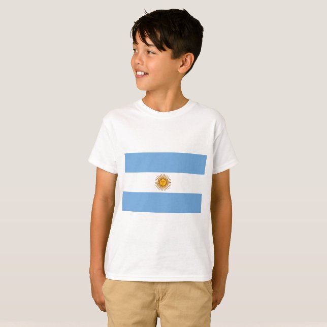 Camiseta Bandera de Argentina (Anverso completo)
