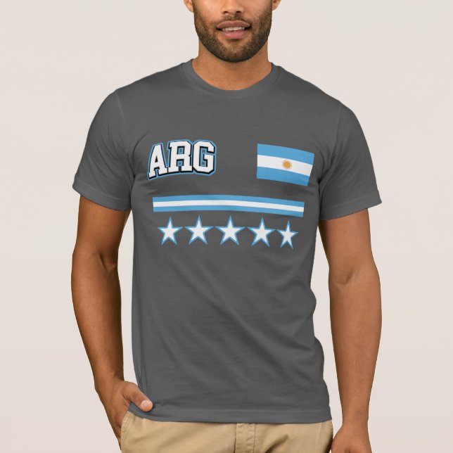 Camiseta Bandera de Argentina (Anverso)