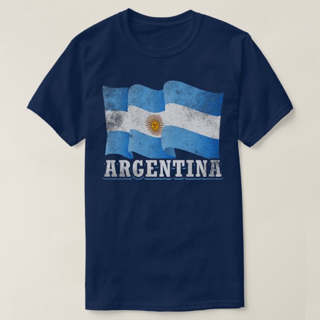 Camiseta Bandera de Argentina (Diseño del anverso)