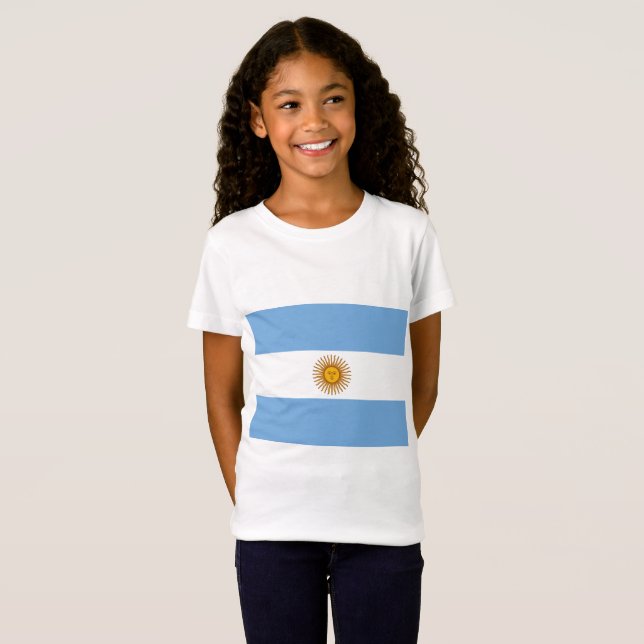 Camiseta Bandera de Argentina (Anverso completo)