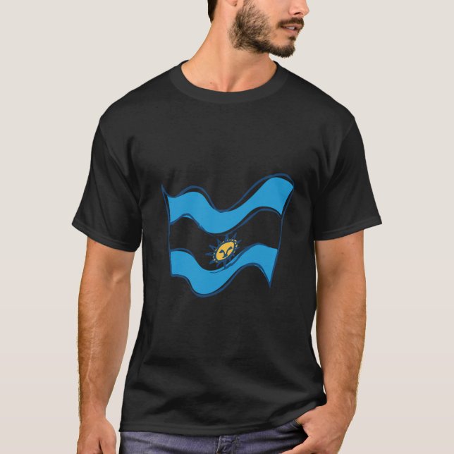 Camiseta Bandera de Argentina (Anverso)