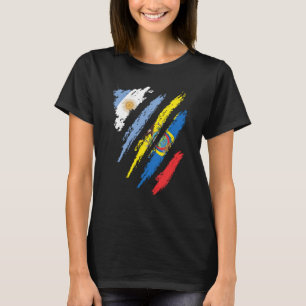 Camiseta Bandera de Argentina Ecuador Crece Patriota País F