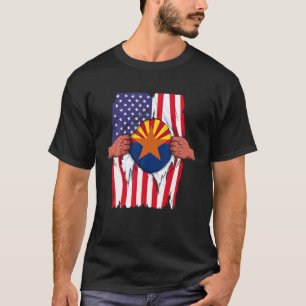 Camiseta Bandera de Arizona dentro de mí orgullo del estado