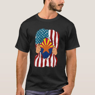 Camiseta Bandera de Arizona dentro de mí orgullo del estado