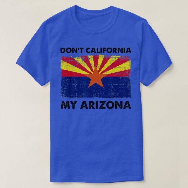 Camiseta Bandera de Arizona virgen de California (Diseño del anverso)