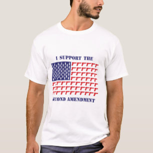 Camiseta Bandera de Armas-Pistol-Estados Unidos-2ª enmienda