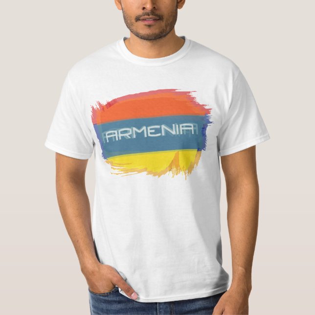 Camiseta Bandera de Armenia (Anverso)
