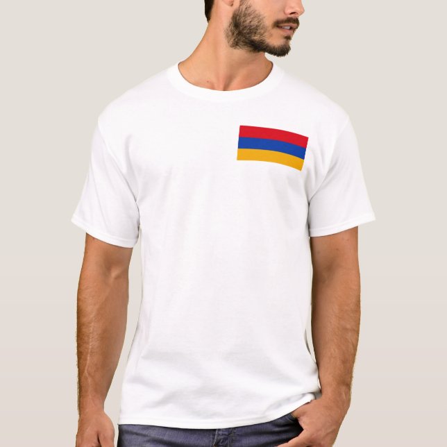 Camiseta Bandera de Armenia (Anverso)