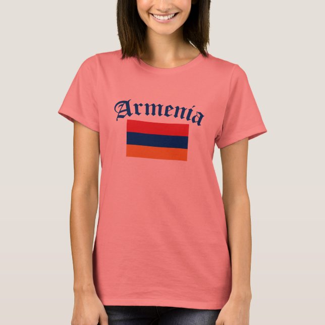 Camiseta Bandera de Armenia (Anverso)