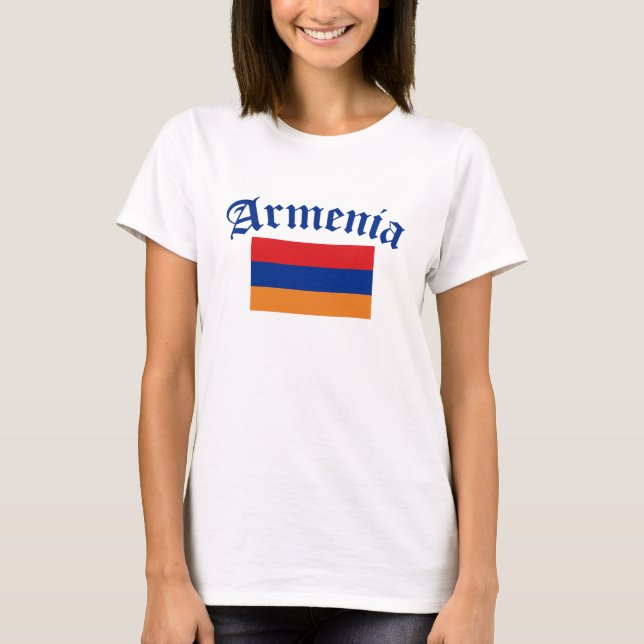 Camiseta Bandera de Armenia (Anverso)